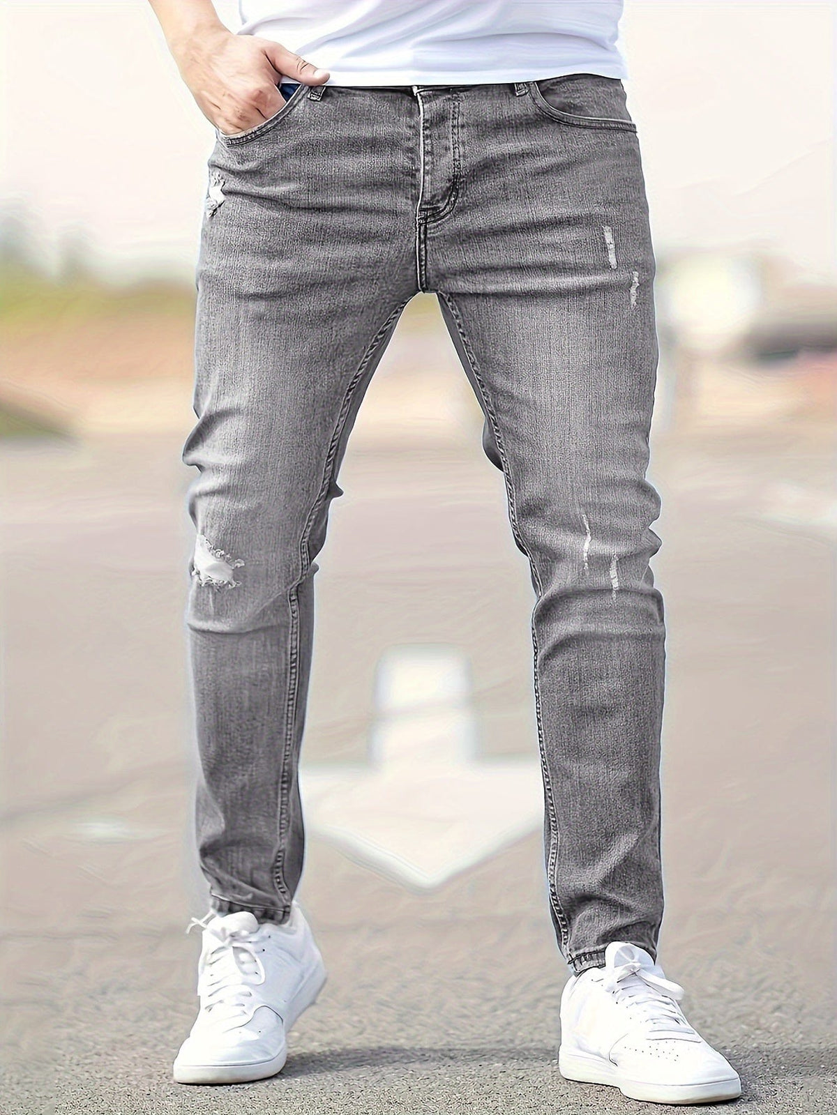 Alex | Jeans slim strappati di tendenza