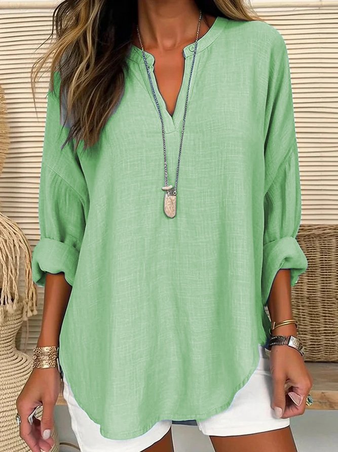 Eliza - Blusa Casual in Lino