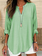 Eliza - Blusa Casual in Lino