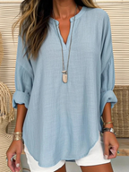 Eliza - Blusa Casual in Lino