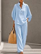 Uranilde | Completo Blu Navy a Vita Alta