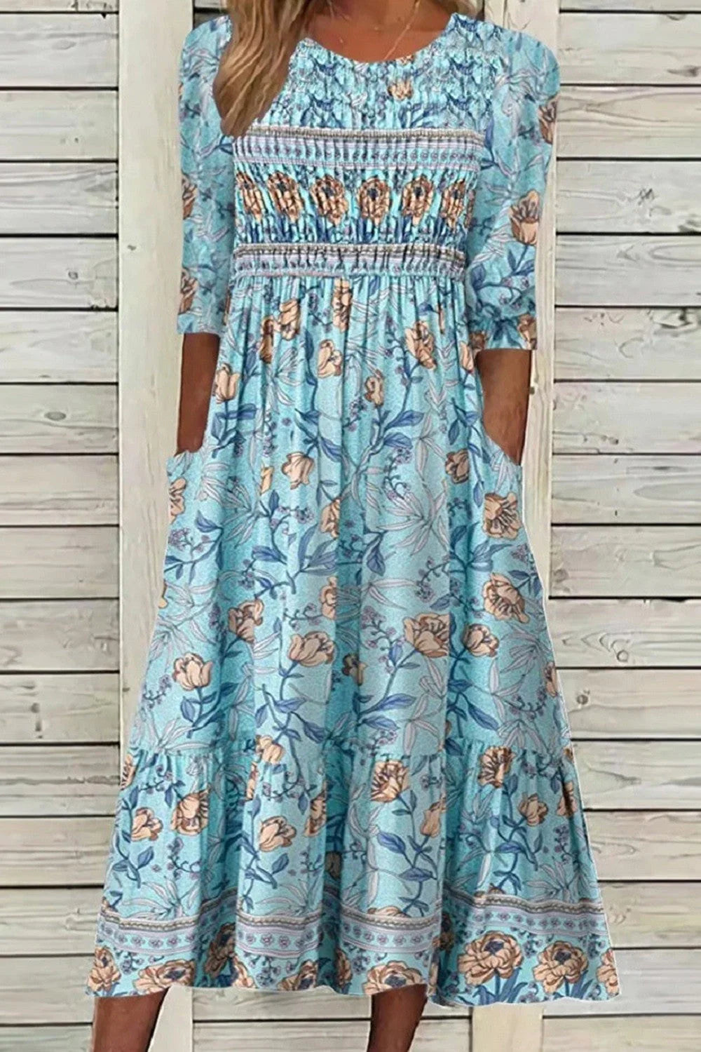 BRYNN | FLORAL MIDI DRESS