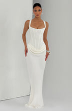 Leonor™ – Abito Maxi Elegante con Scollo Quadrato