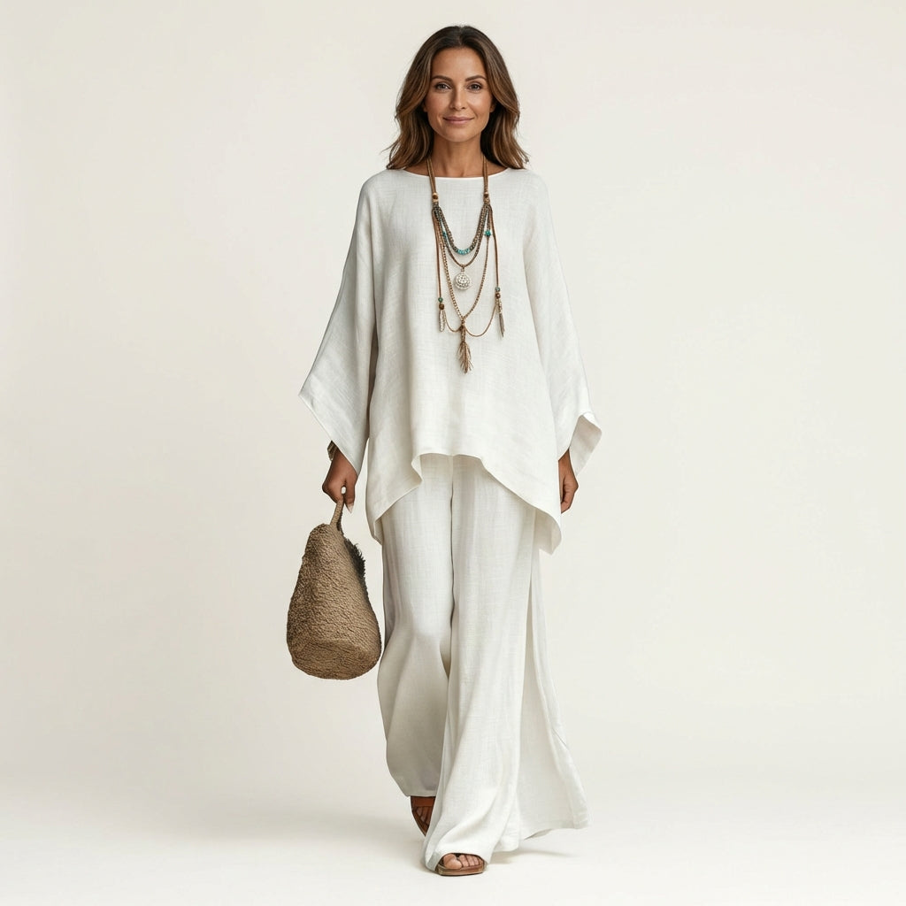 Alessia | Set Boho in Misto Lino