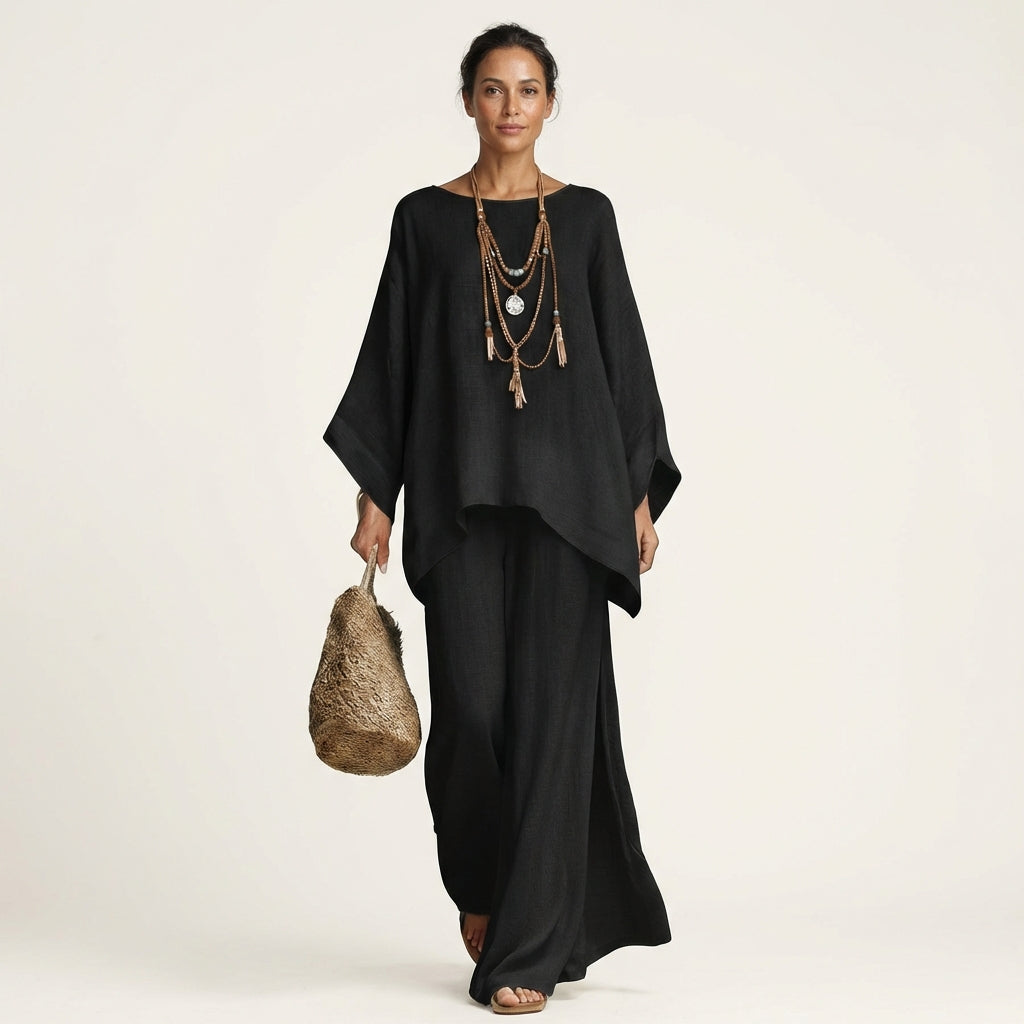Alessia | Set Boho in Misto Lino