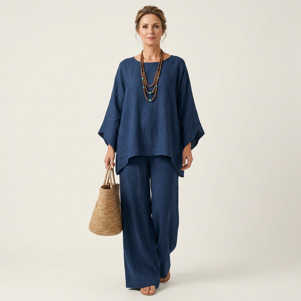 Alessia | Set Boho in Misto Lino