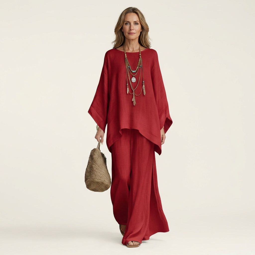 Alessia | Set Boho in Misto Lino