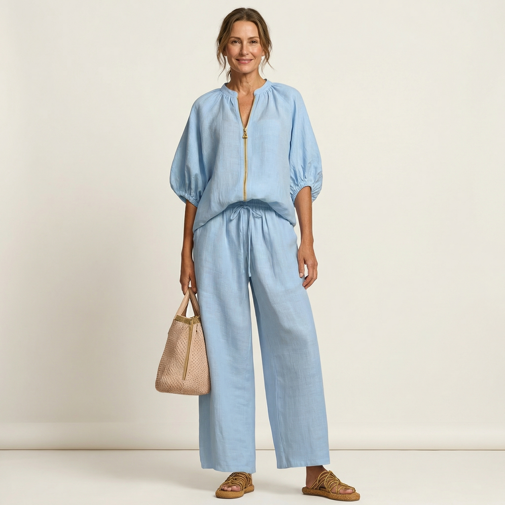 MARLOWE | ZIPPER-FRONT TWO-PIECE SET