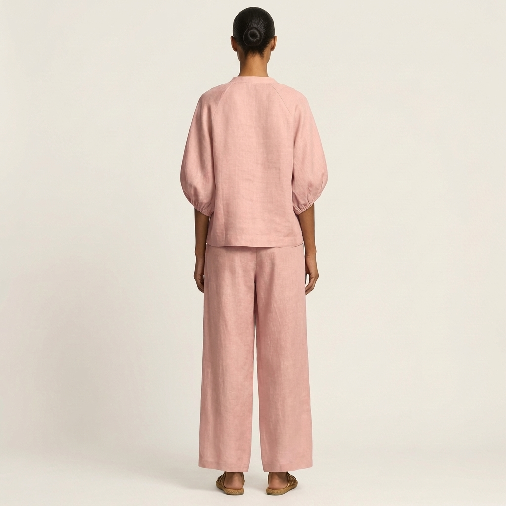 Alice | Set con Zip Frontale e Maniche a Sbuffo