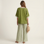 JULIANA | STRIPED LINEN TWO-PIECE SET