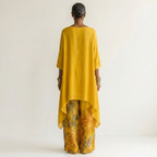 Federica | Set Due Pezzi in Cotone-Seta con Tunica Asimmetrica