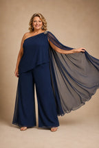 Giuseppina | Completo Monospalla in Chiffon