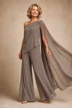 Giuseppina | Completo Monospalla in Chiffon