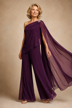 Giuseppina | Completo Monospalla in Chiffon