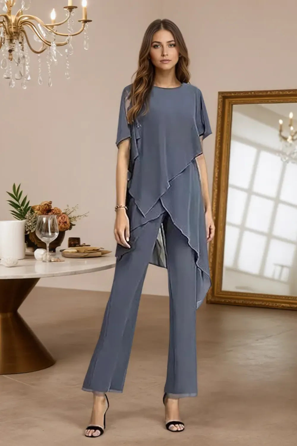 Galatea | Completo Fluente in Chiffon