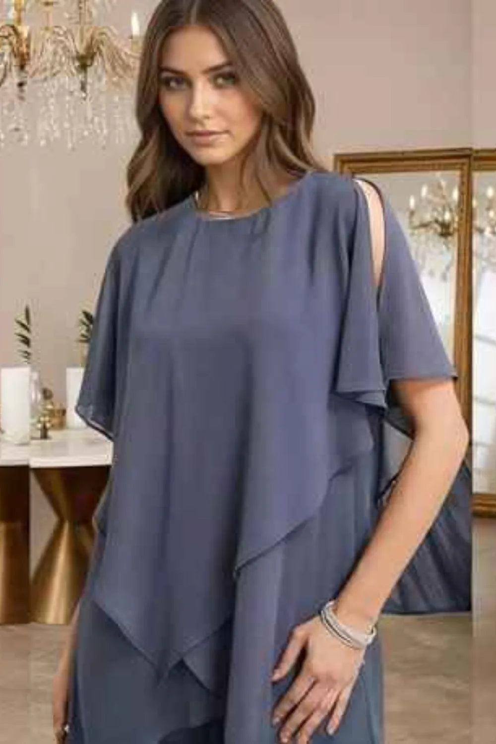Galatea | Completo Fluente in Chiffon