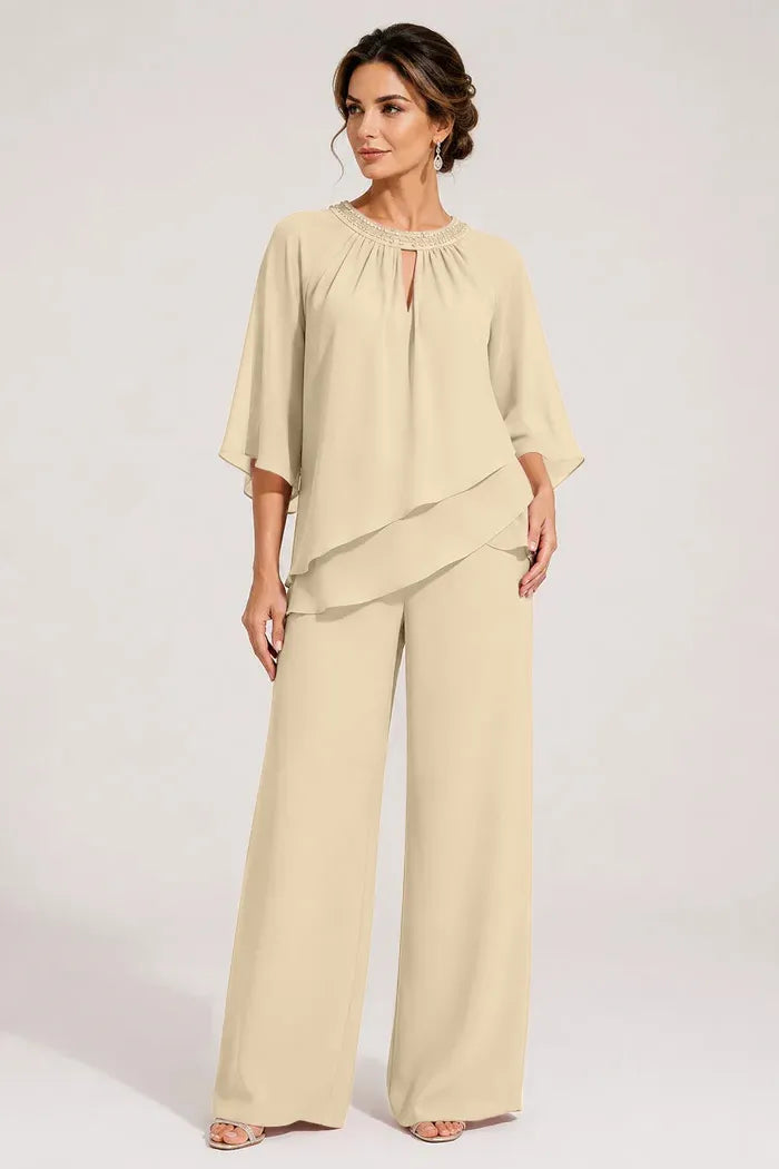 Ghita | Completo Formale con Scollo a Chiave