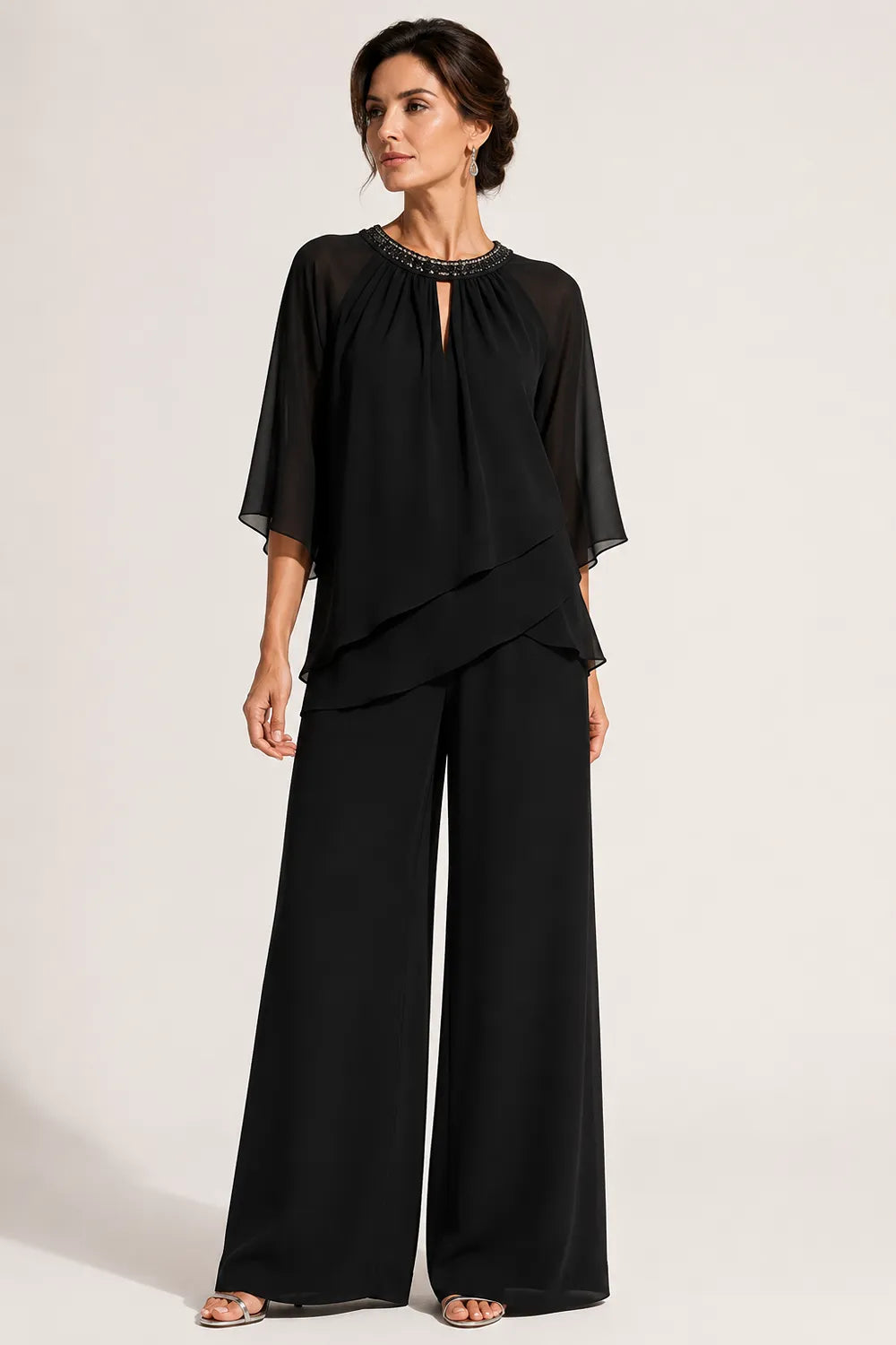 Ghita | Completo Formale con Scollo a Chiave
