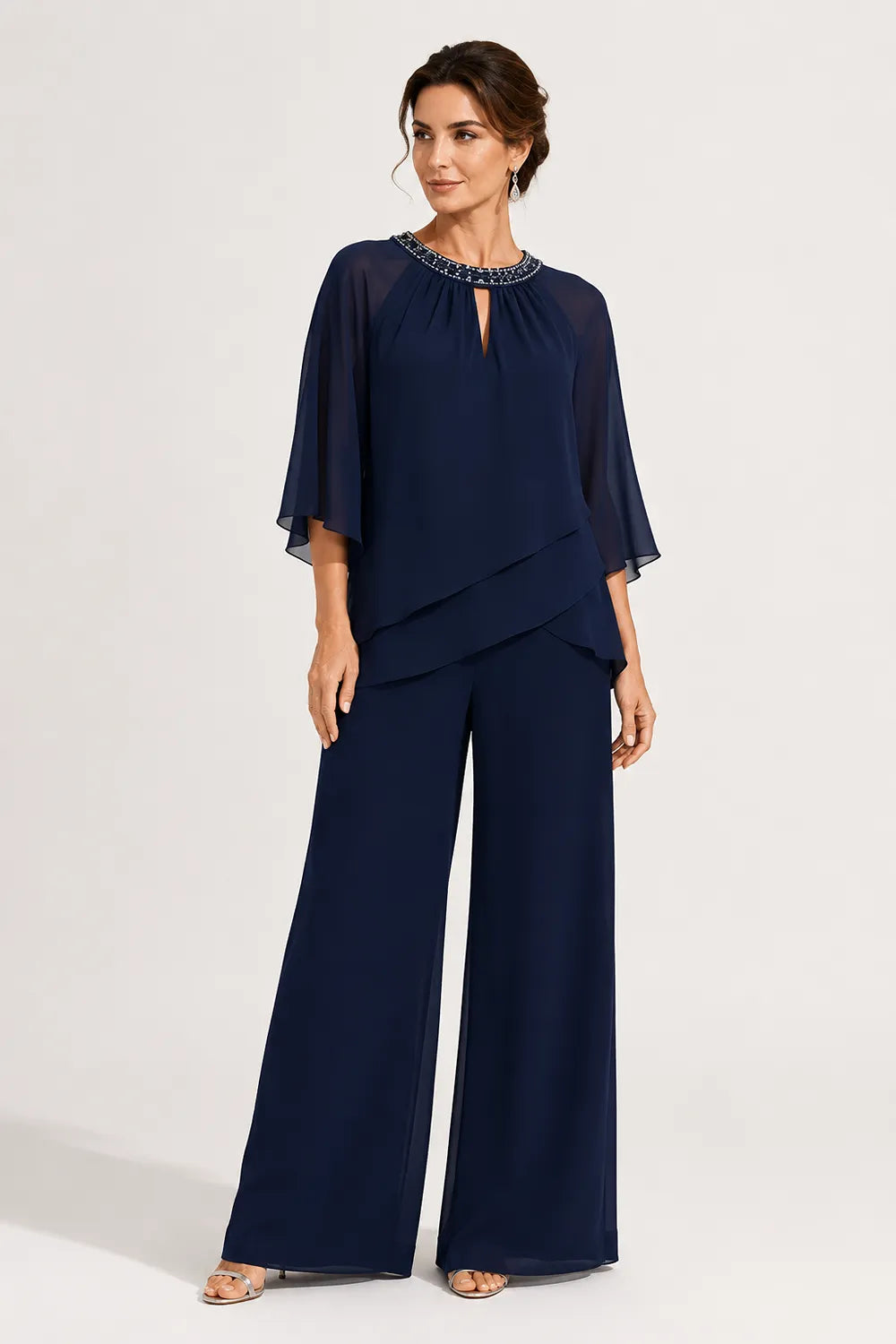 Ghita | Completo Formale con Scollo a Chiave