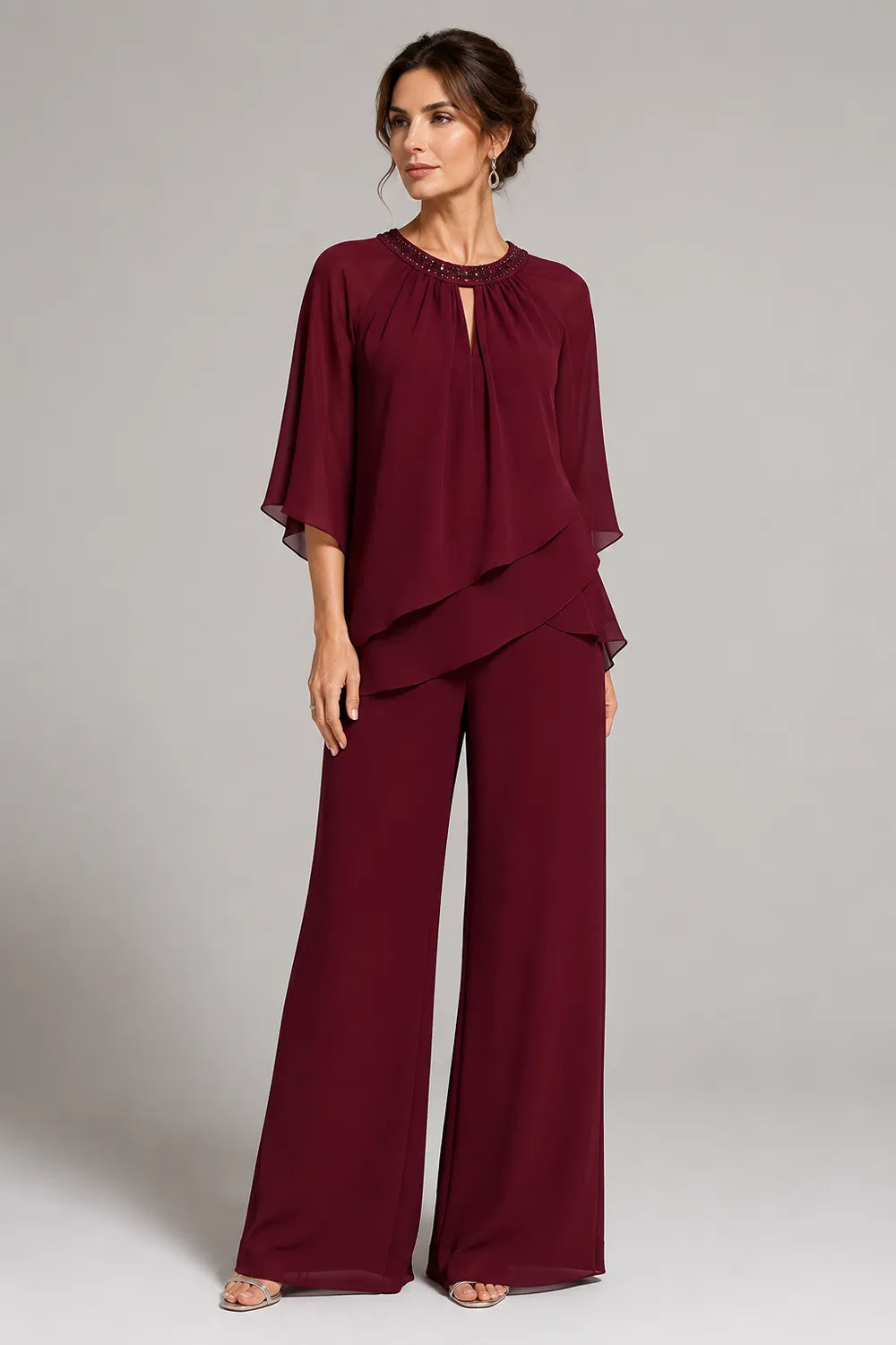 Ghita | Completo Formale con Scollo a Chiave