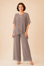 Aloretta | Completo Scollo a Chiave con Chiffon