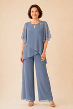 Aloretta | Completo Scollo a Chiave con Chiffon