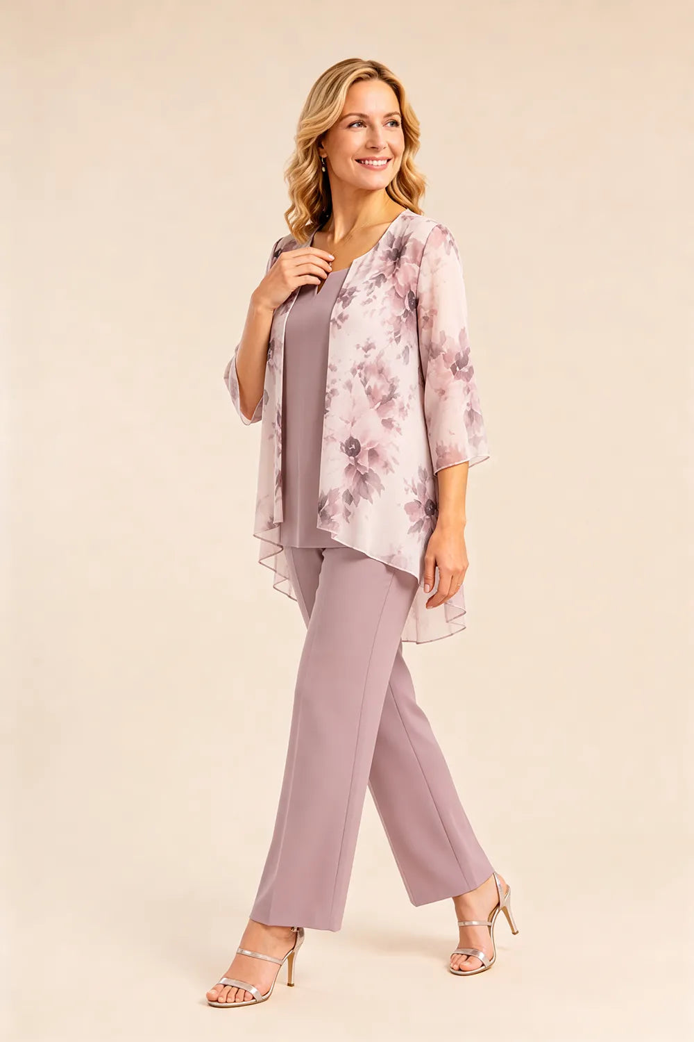 Irma | Completo a Tre Pezzi con Giacca Floreale