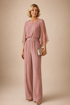Giuditta | Completo con Mantella in Chiffon