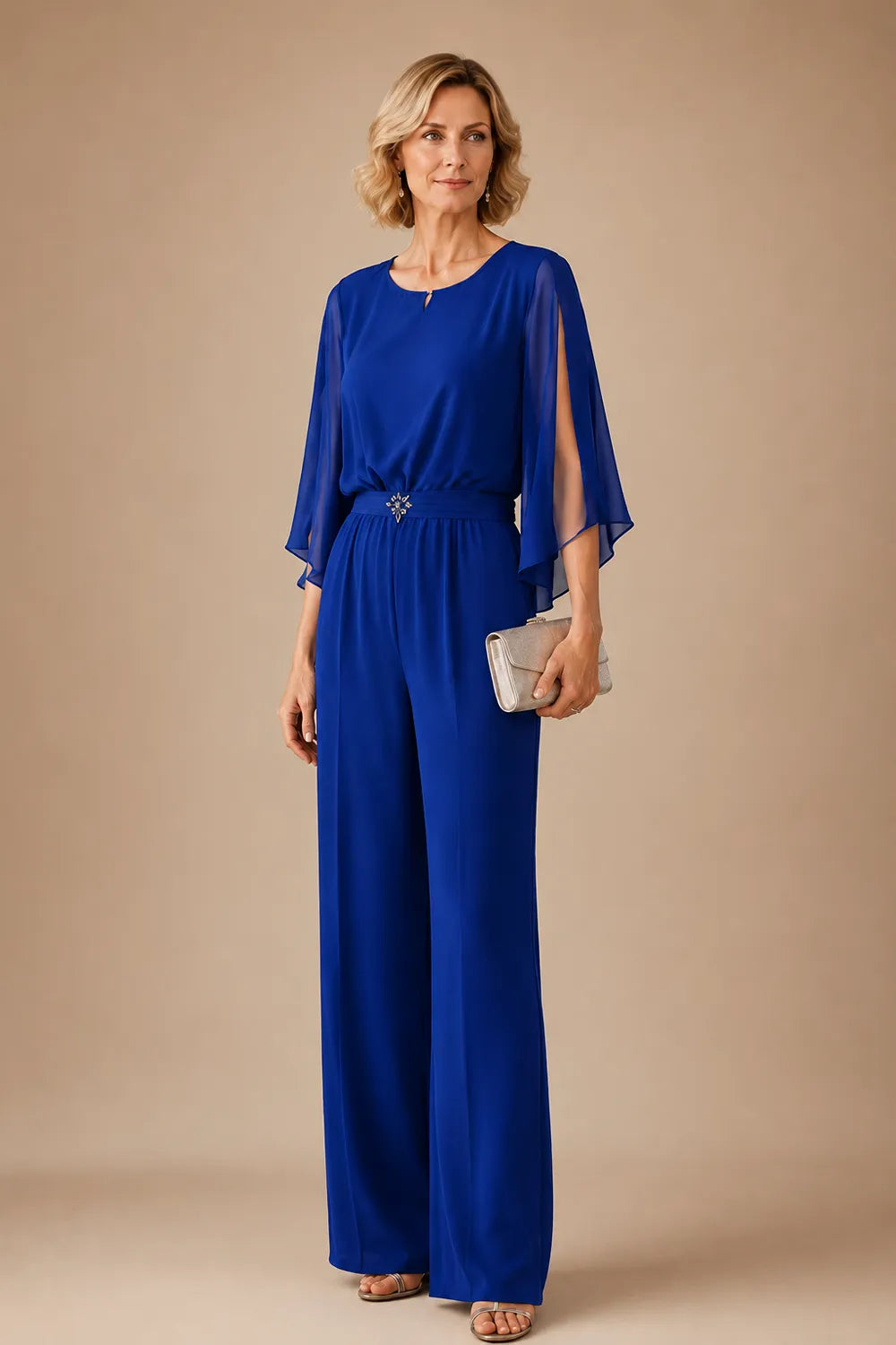 Giuditta | Completo con Mantella in Chiffon