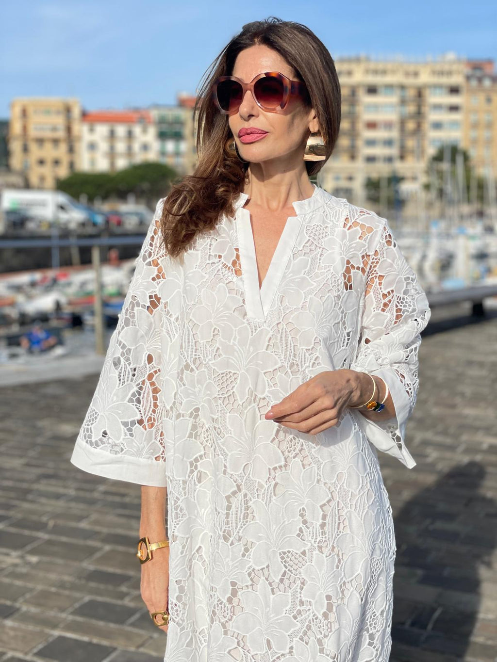 Haven - Abito in pizzo morbido da donna