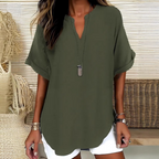 Livia™ | Airy V-Neck Blouse