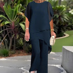 BEVERLY | ASYMMETRICAL WIDE-LEG TWO-PIECE SET