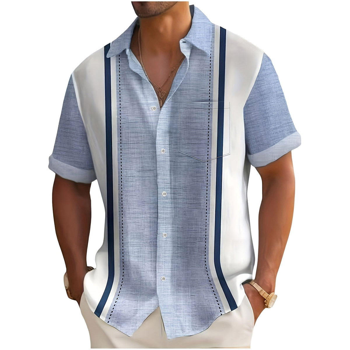 Lorenzo | Camicia da resort a righe