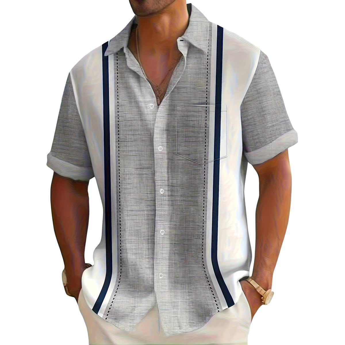 Lorenzo | Camicia da resort a righe