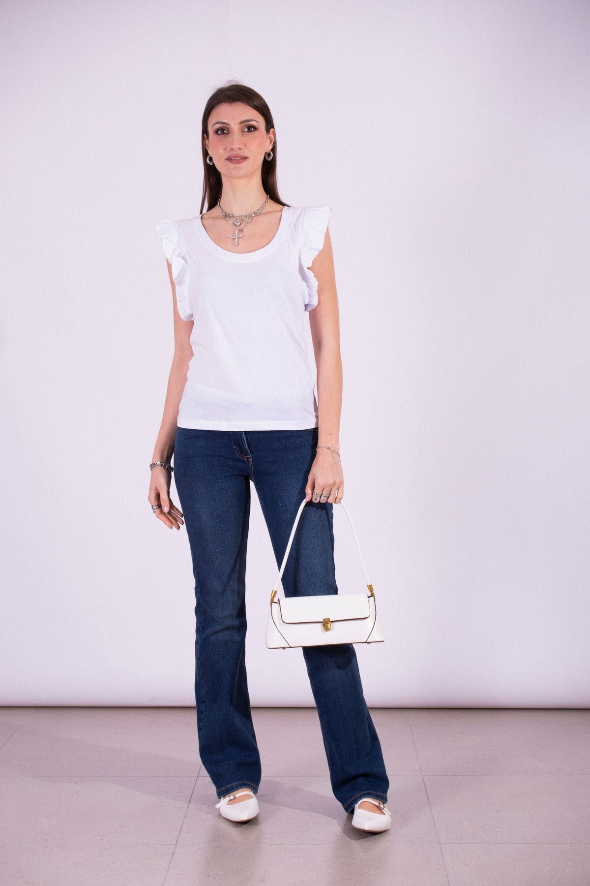 SILVIAN HEACH T-SHIRT SCOLLO A SCOOP